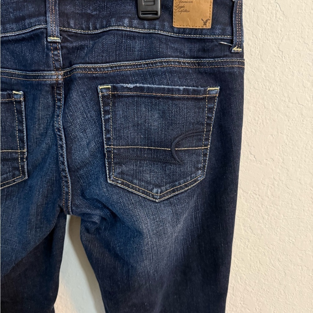 American Eagle Low Rise Artist Crop Jeans - Sz 8 - Picture 9 of 12